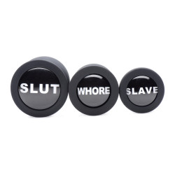 Master Series Kit de 3 plugs Dirty Words